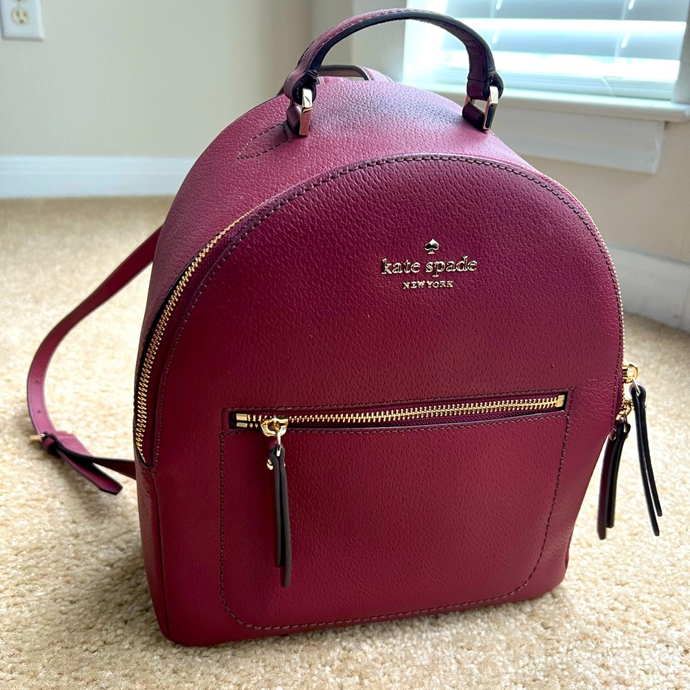 Kate Spade small backpack, burgundy